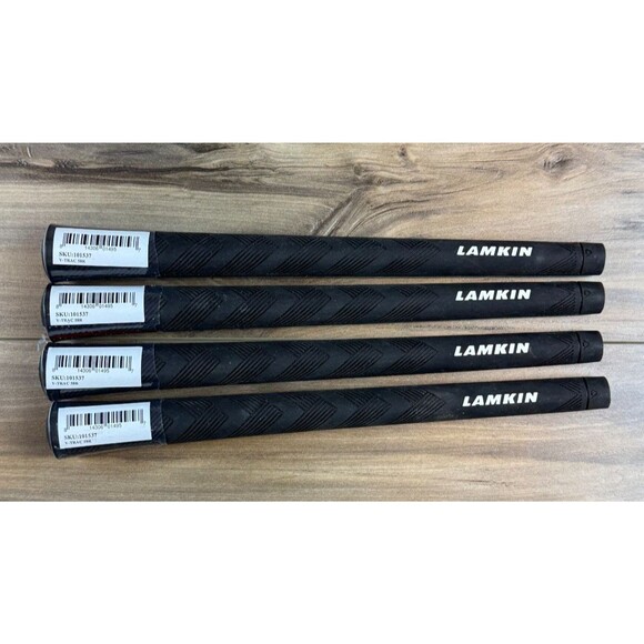 Lamkin V-Trac Standard Golf Grips (Set of 4) Black New - Picture 1 of 3